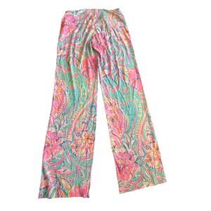 Lilly Pulitzer XXS Multi Carnivale pull on stretch pant